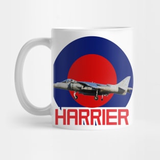 Harrier Jump jet in RAF Roundel Mug